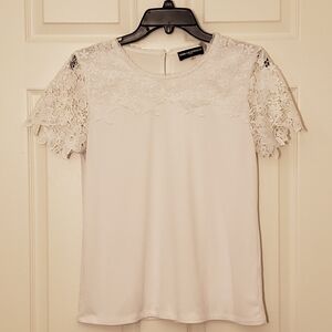 Karl Lagerfeld Lace Accent Blouse | Women's S